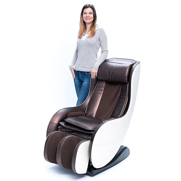 Massagesessel REXTON RK-1900BR mit kompakten Maßen und Bluetooth – Braun