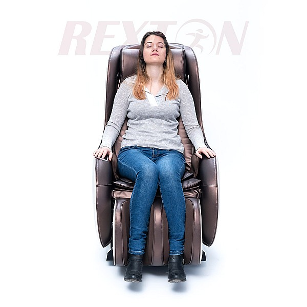 Massagesessel REXTON RK-1900BR mit kompakten Maßen und Bluetooth – Braun