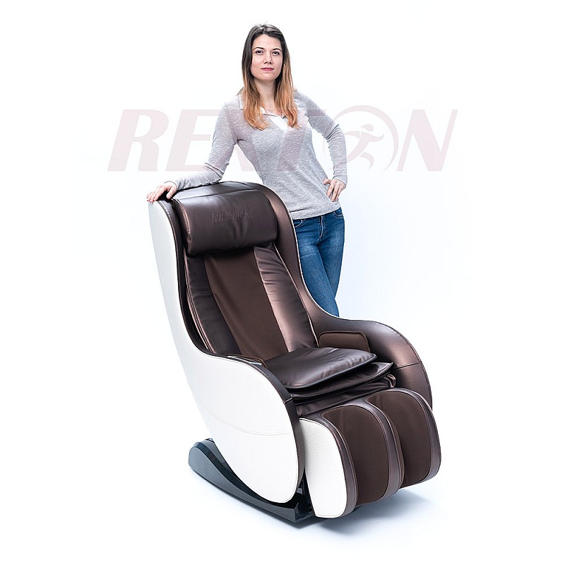 Massagesessel REXTON RK-1900BR mit kompakten Maßen und Bluetooth – Braun