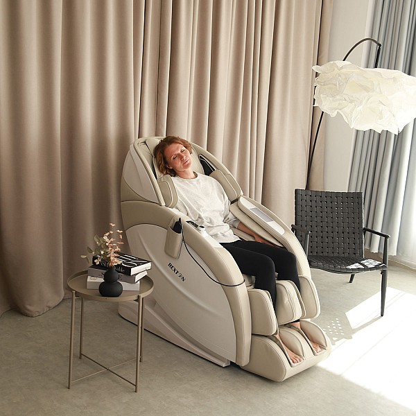 Professioneller Massagesessel REXTON RK08-SL mit dualem Massage-Mechanismus und 20 automatischen Programmen
