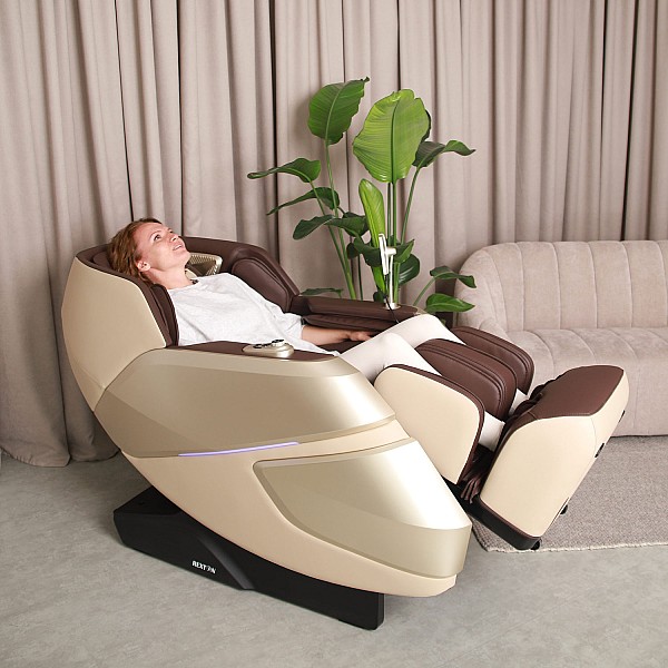 Professioneller Massagesessel REXTON A520-2 mit doppeltem Massage-Mechanismus und Gesundheitszustands-Analysegerät