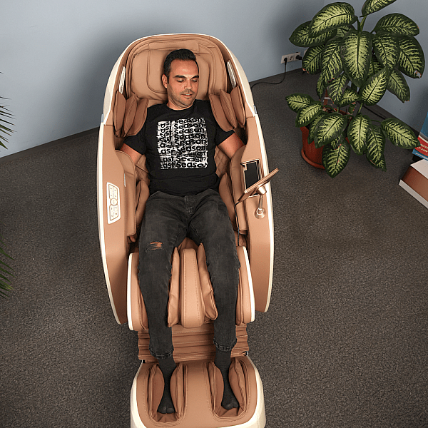 Professioneller Massagesessel REXTON RK7602S-BG mit 4D-Massage und 20 automatischen Massageprogrammen