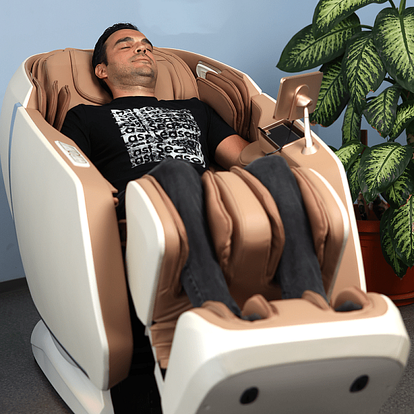 Professioneller Massagesessel REXTON RK7602S-BG mit 4D-Massage und 20 automatischen Massageprogrammen