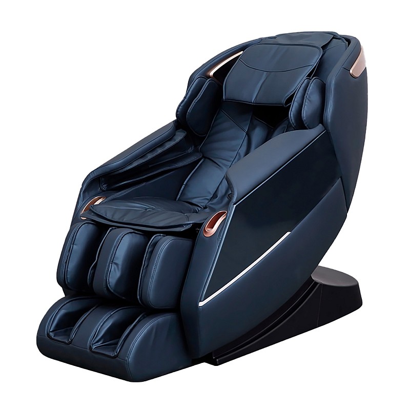 Massagesessel REXTON Z18 mit SL-Track-Mechanismus und Bluetooth-Lautsprechern – Blau