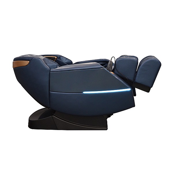 Massagesessel REXTON Z18 mit SL-Track-Mechanismus und Bluetooth-Lautsprechern – Blau