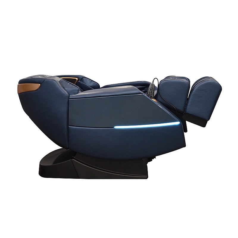 Massagesessel REXTON Z18 mit SL-Track-Mechanismus und Bluetooth-Lautsprechern – Blau