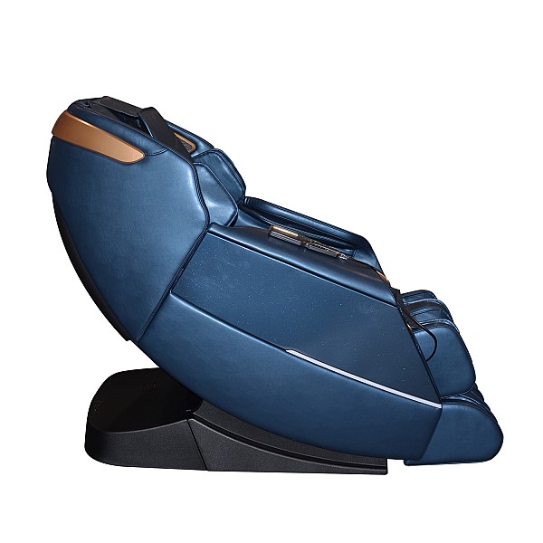 Massagesessel REXTON Z18 mit SL-Track-Mechanismus und Bluetooth-Lautsprechern – Blau