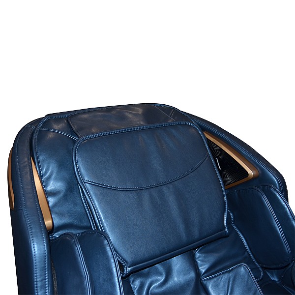 Massagesessel REXTON Z18 mit SL-Track-Mechanismus und Bluetooth-Lautsprechern – Blau