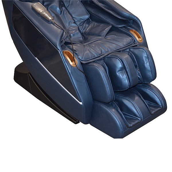 Massagesessel REXTON Z18 mit SL-Track-Mechanismus und Bluetooth-Lautsprechern – Blau