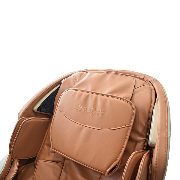 Massagesessel REXTON Z18 mit SL-Track-Mechanismus und Bluetooth-Lautsprechern – Orange