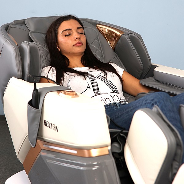 Professioneller Massagesessel REXTON Z22-Grey mit 3D, Shiatsu und Swing-Massage