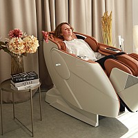 Professioneller Massagesessel REXTON Z91S-Orange mit tiefem 3D-Massage und 7-Zoll-Display
