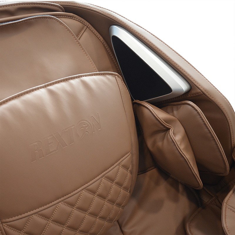 Professioneller Massagesessel REXTON Z2-Coffee mit 3D-Massage, Bluetooth-Funktion und eingebauter Steuerkonsole